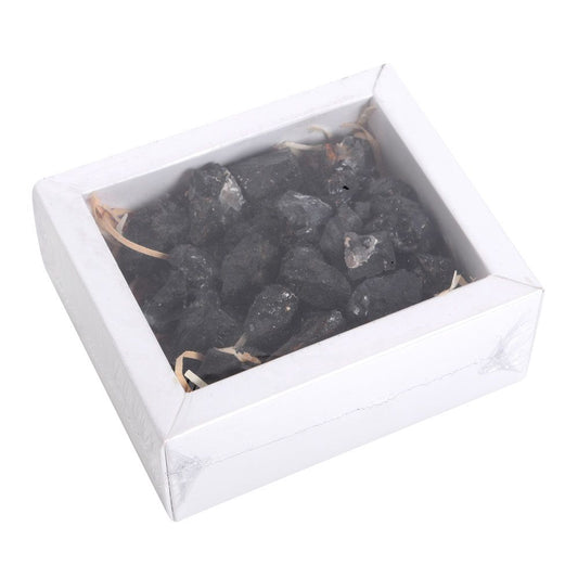 Box of Black Tourmaline Rough Crystal Chips