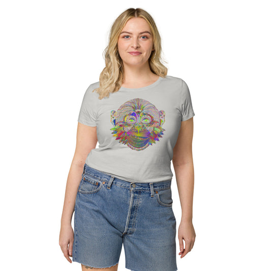 Multi Coloured Monkey Women’s organic t-shirt