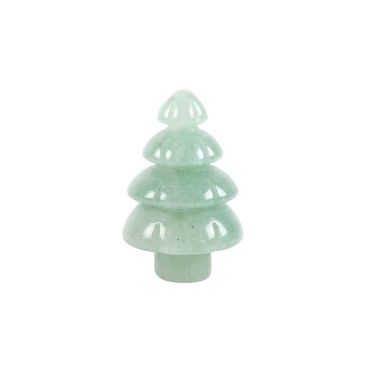 Green Aventurine Crystal Christmas Tree in a Bag