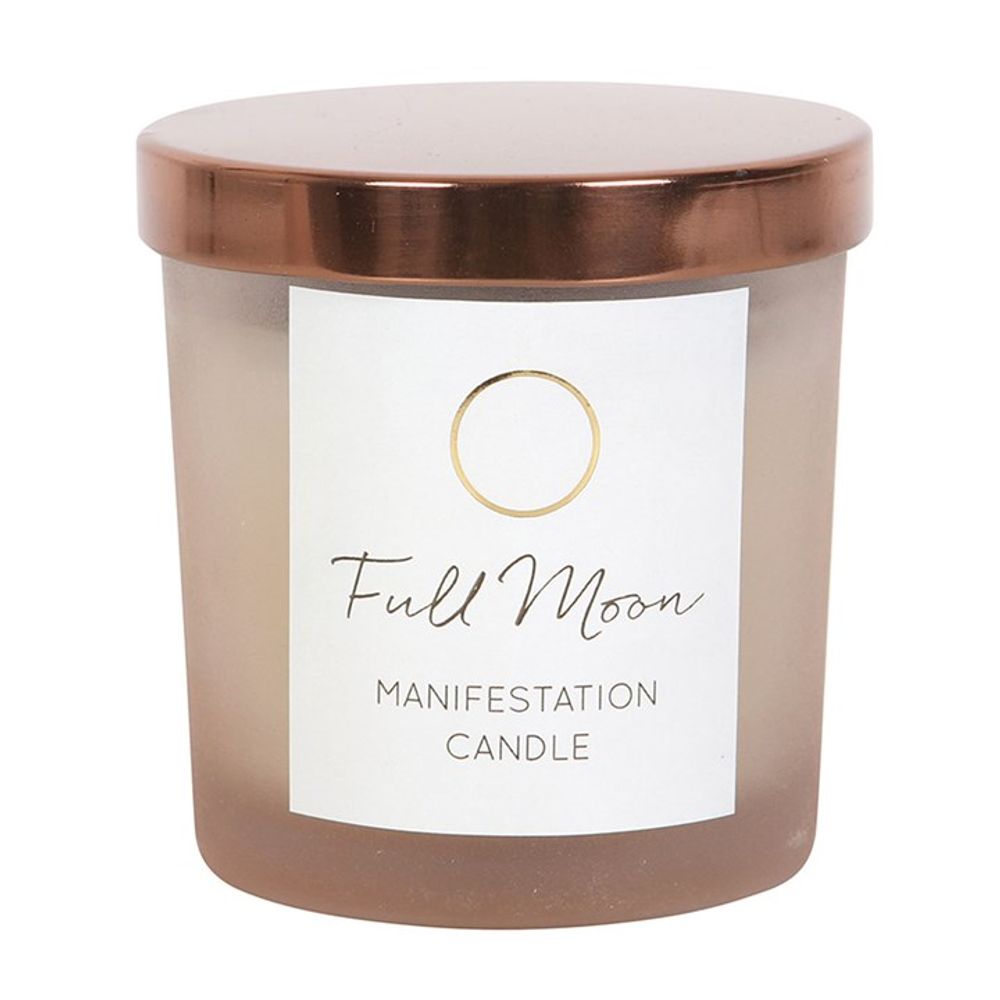 Full Moon Eucalyptus Manifestation Candle with Tiger's Eye