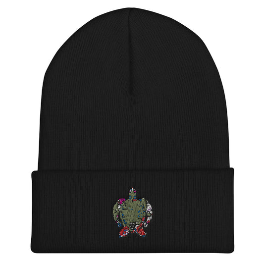 Tortoise Cuffed Beanie