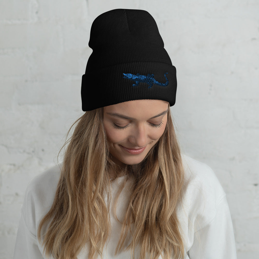 Alligator Cuffed Beanie