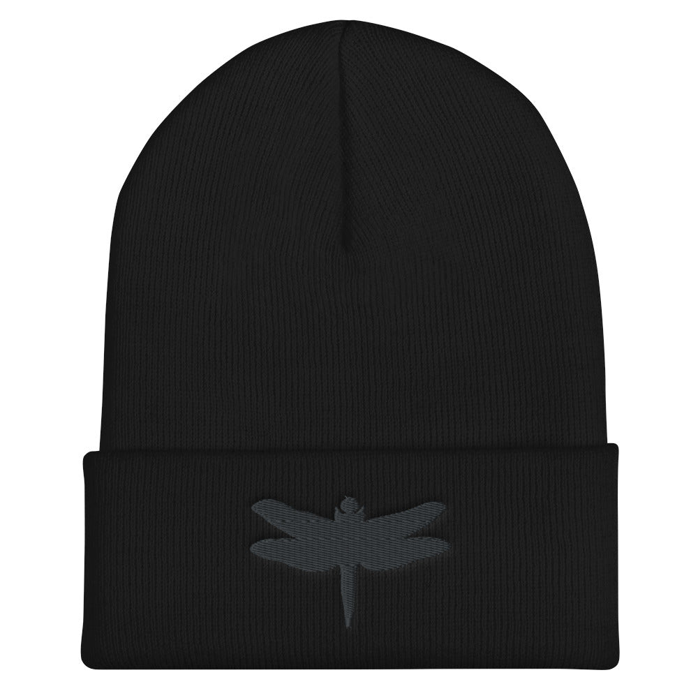 Dragonfly Cuffed Beanie