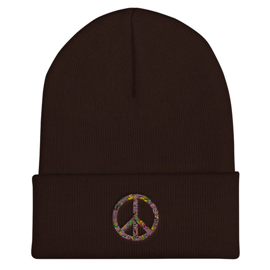 Peace Cuffed Beanie