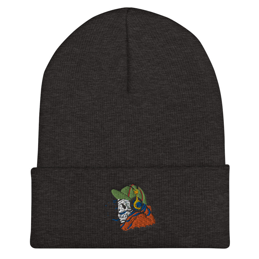 Skeleton DJ Cuffed Beanie