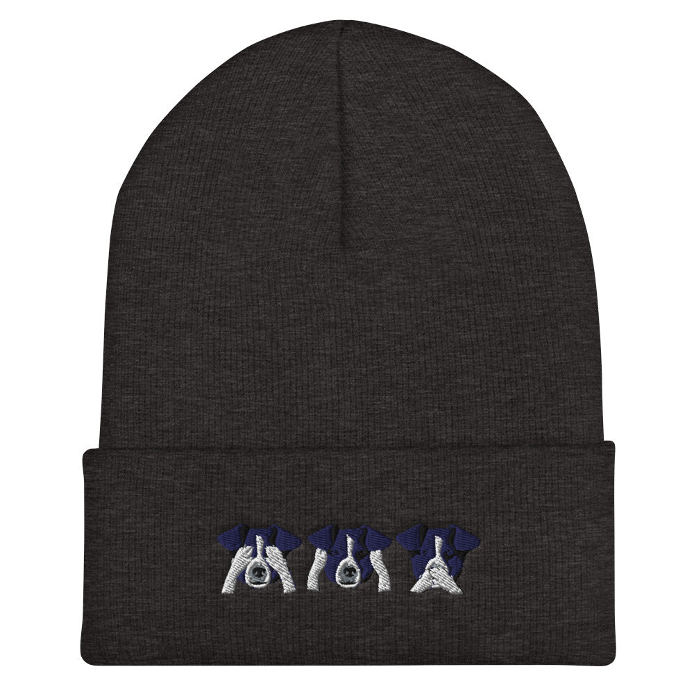 See no evil, hear no evil, speak no evil Cuffed Beanie