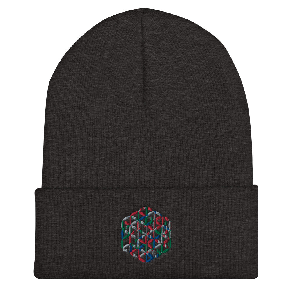 Colour Cube Cuffed Beanie