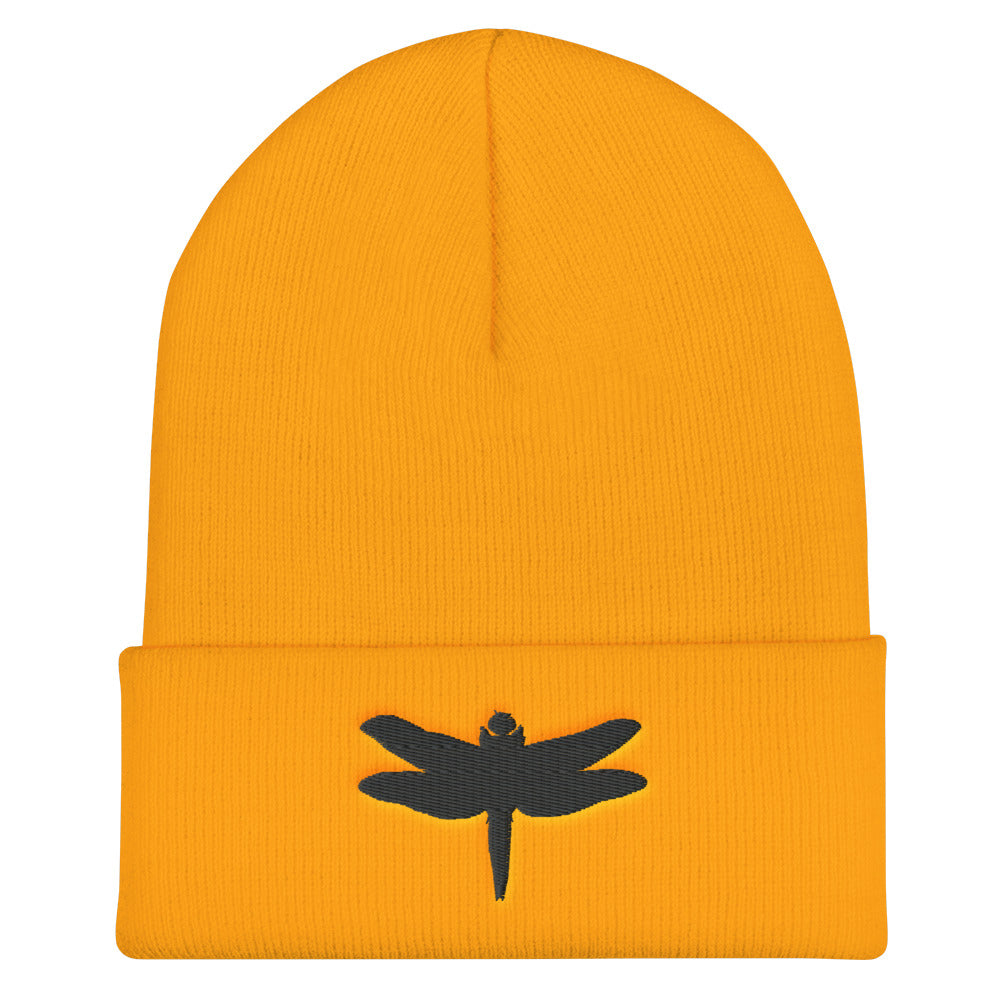 Dragonfly Cuffed Beanie