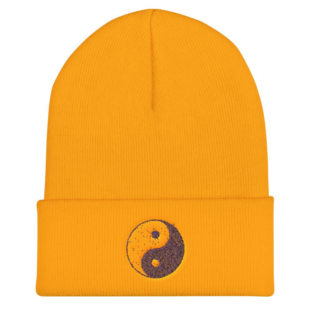 Yin Yang Cuffed Beanie