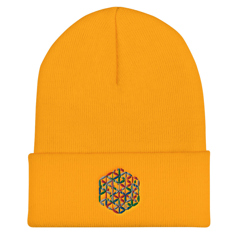 Colour Cube Cuffed Beanie