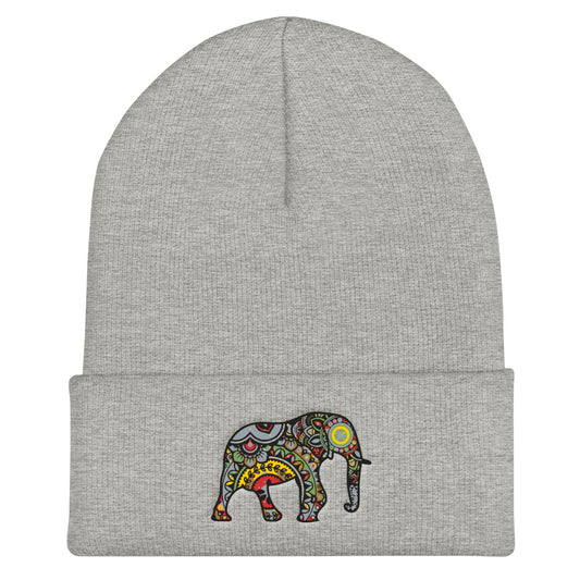 Elephant Colour Cuffed Beanie