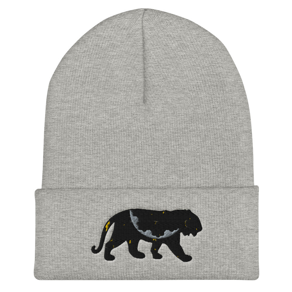 Black Cat Cuffed Beanie