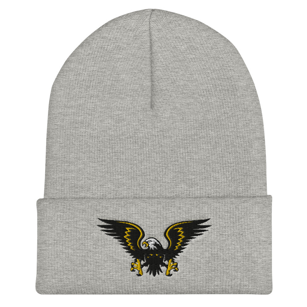 Gold Eagle Cuffed Beanie