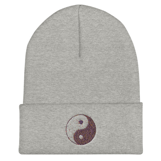 Yin Yang Cuffed Beanie