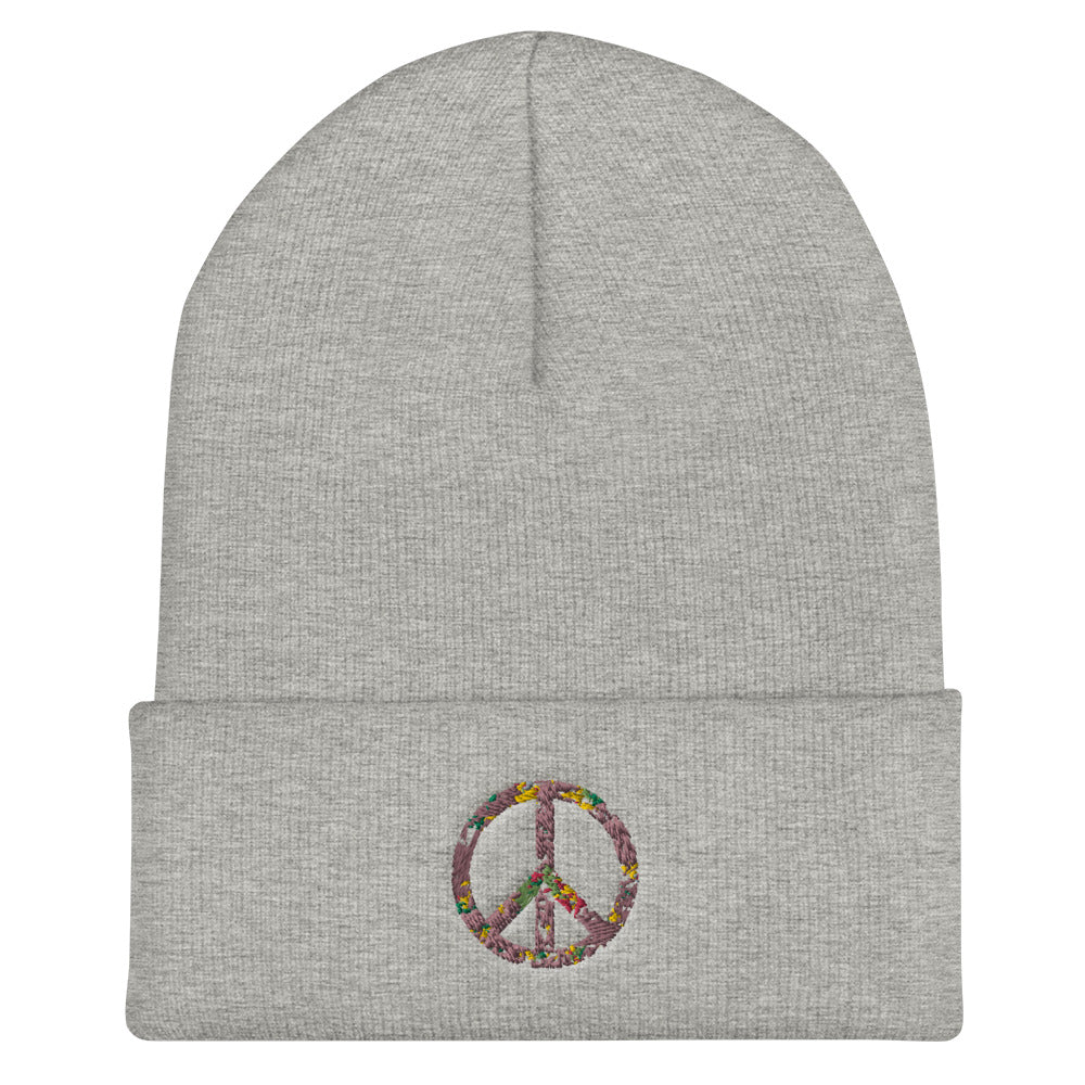 Peace Cuffed Beanie