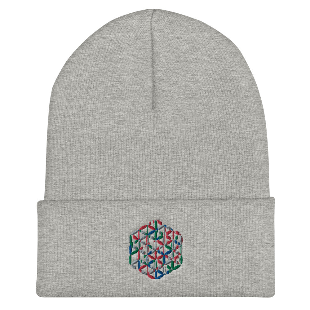 Colour Cube Cuffed Beanie