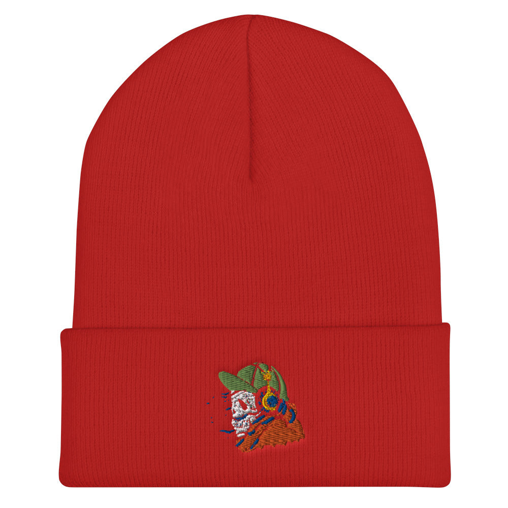 Skeleton DJ Cuffed Beanie