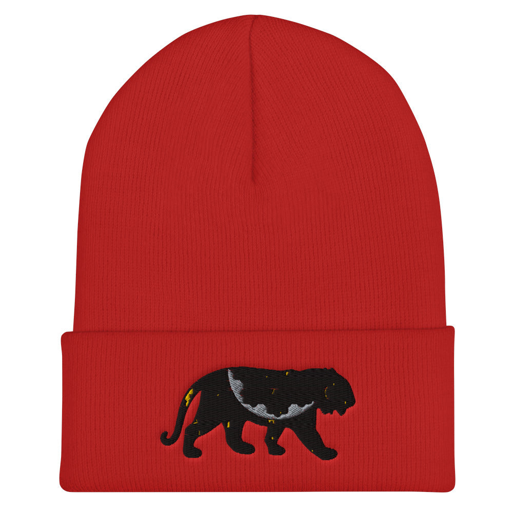 Black Cat Cuffed Beanie