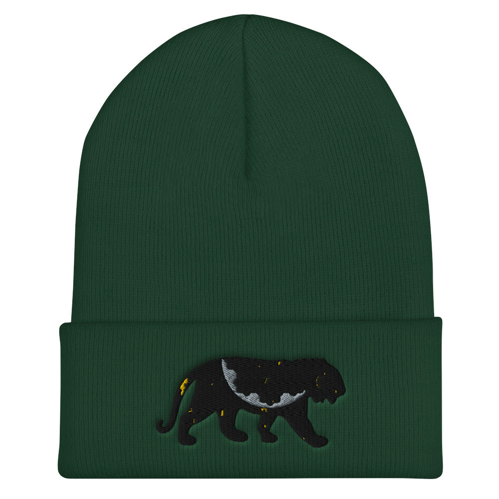 Black Cat Cuffed Beanie