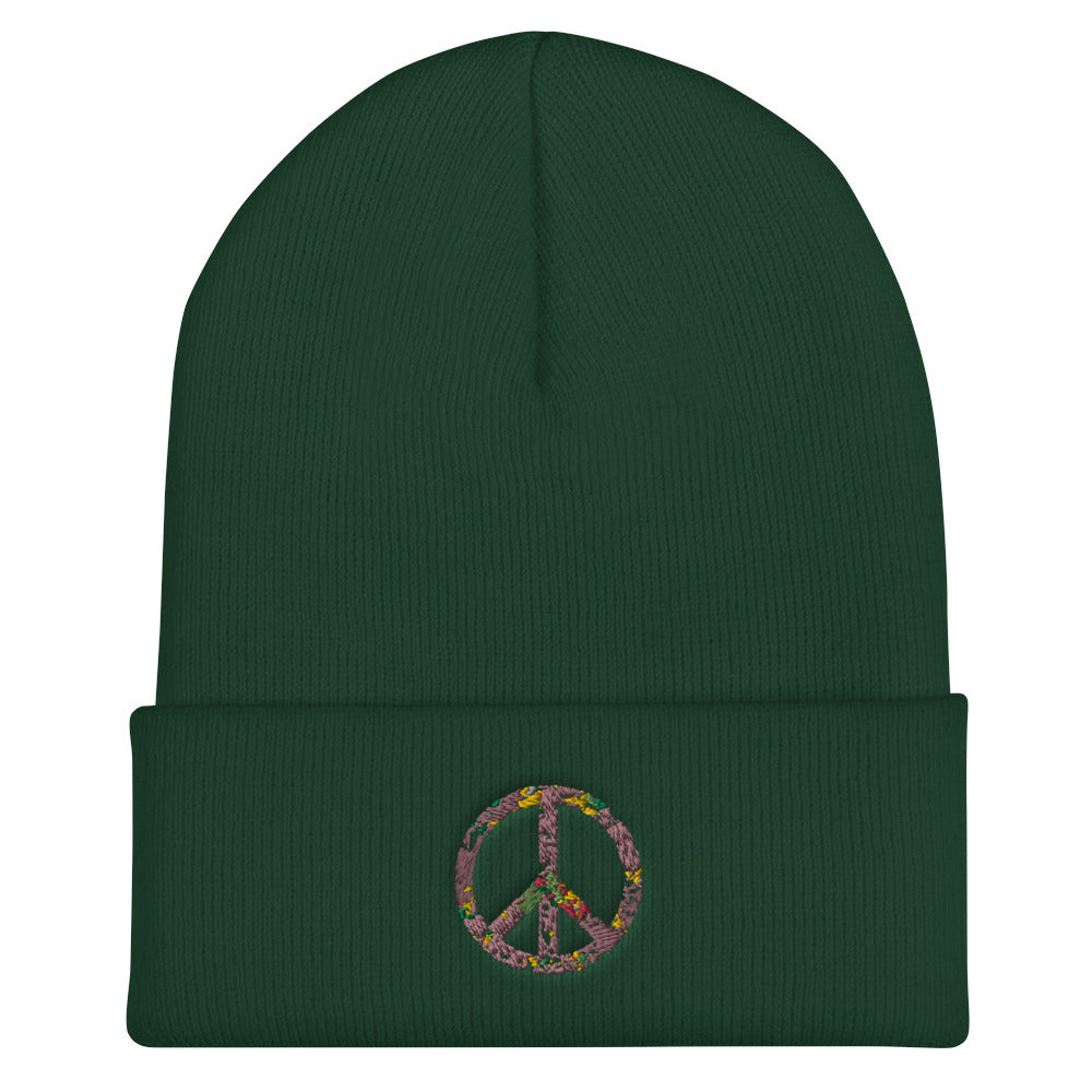 Peace Cuffed Beanie