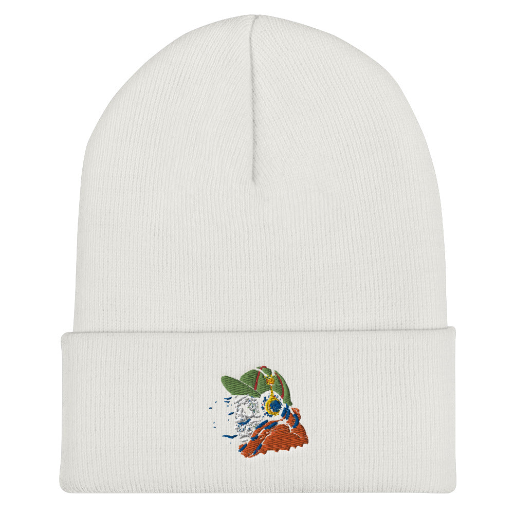 Skeleton DJ Cuffed Beanie