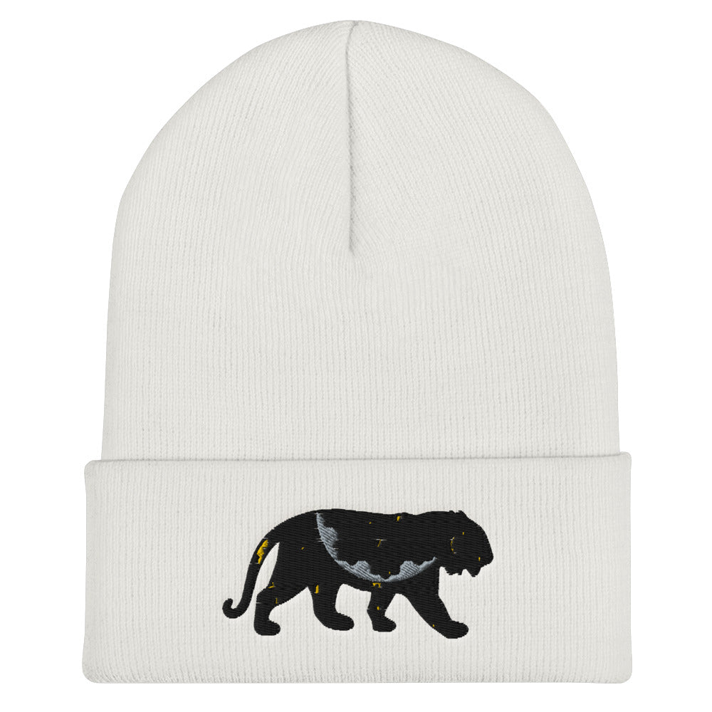 Black Cat Cuffed Beanie