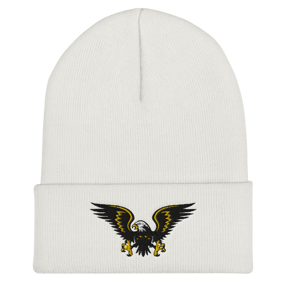 Gold Eagle Cuffed Beanie