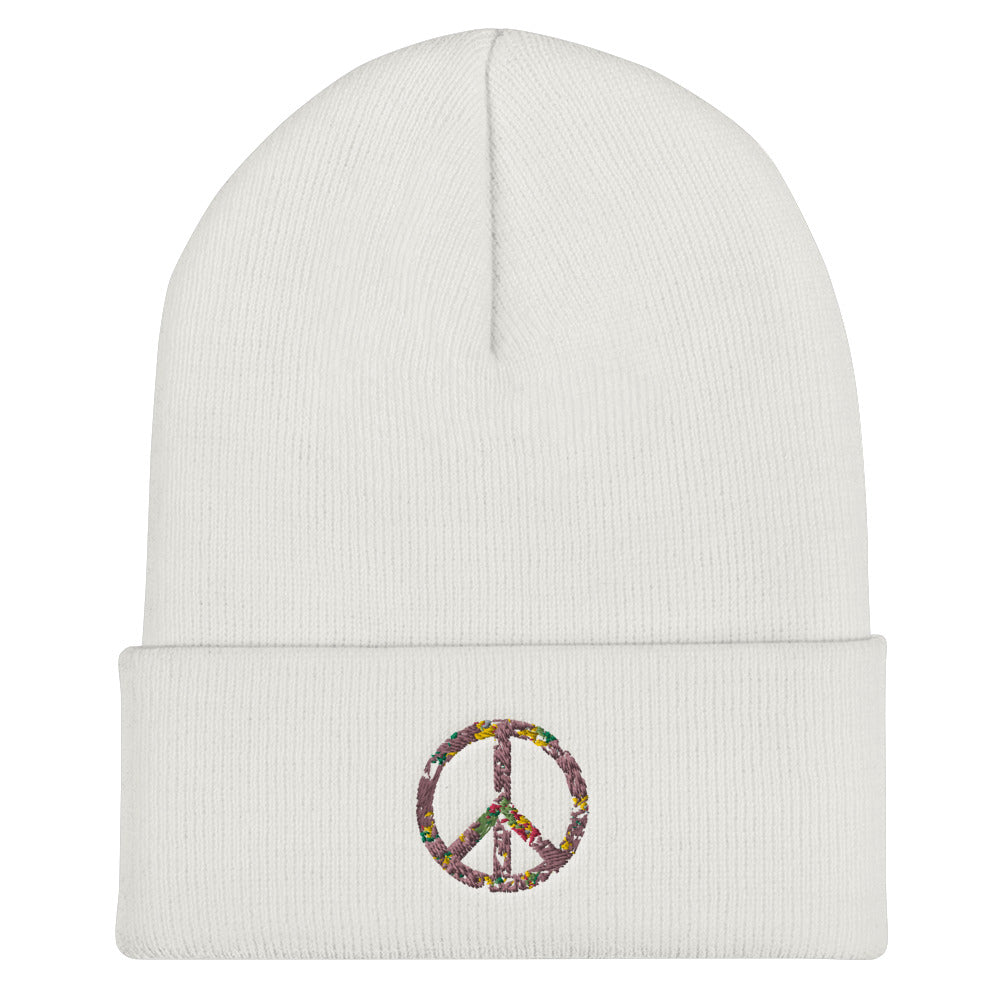 Peace Cuffed Beanie