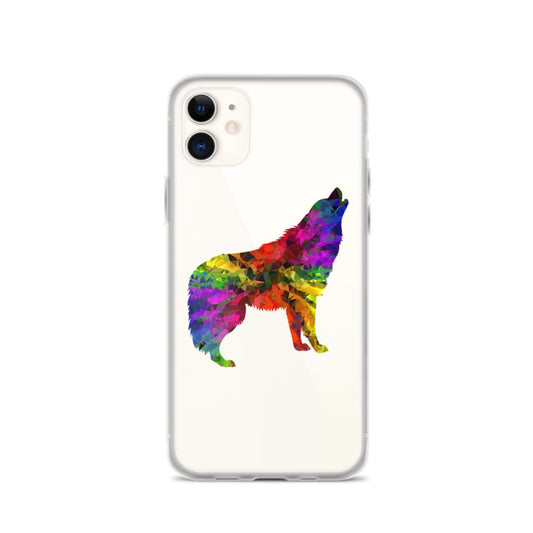 Technicolour Wolf iPhone Case