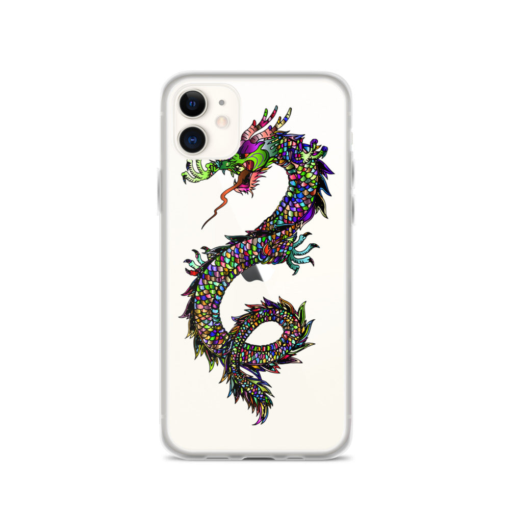 Multi Coloured Dragon iPhone Case