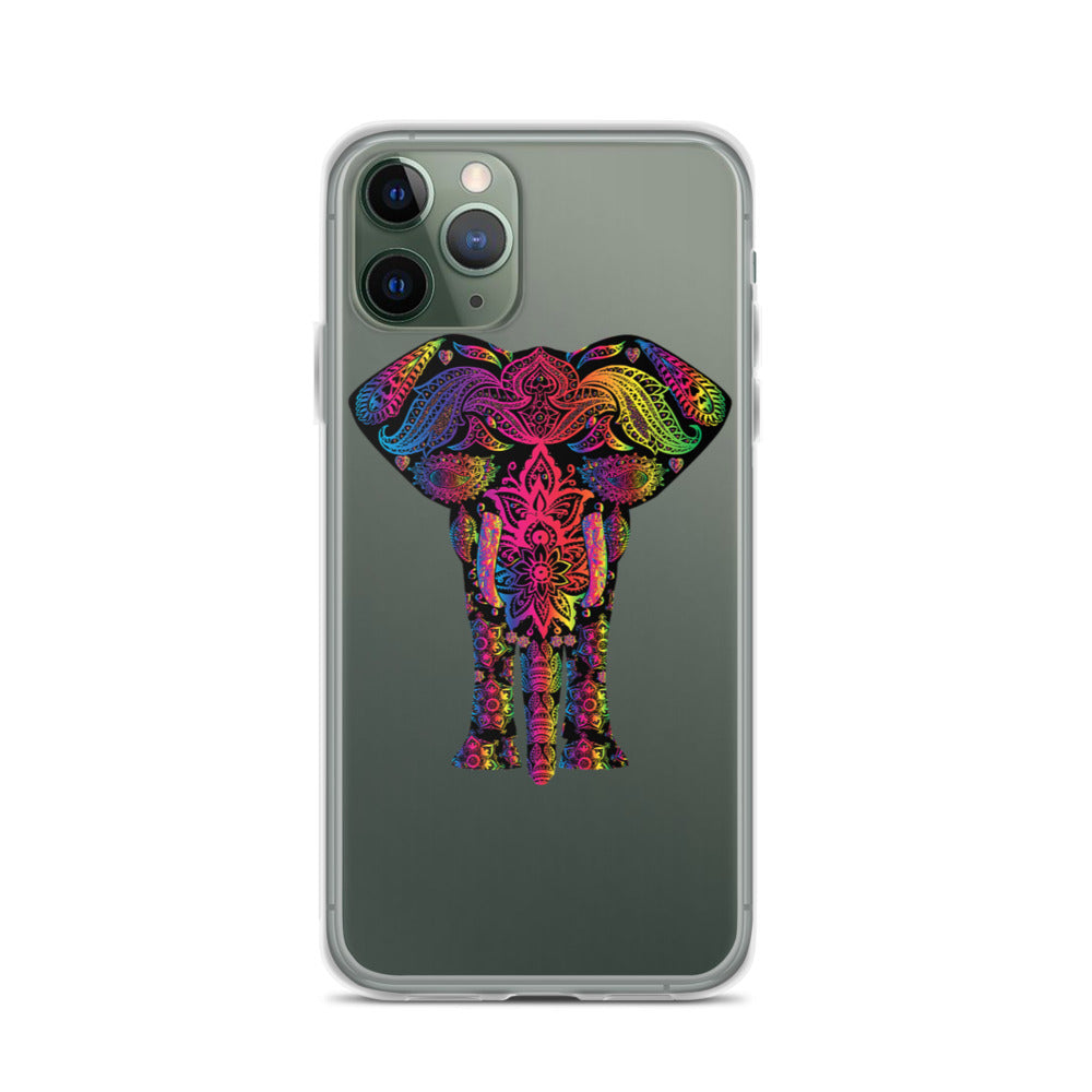 Elephant Face Colour iPhone Case