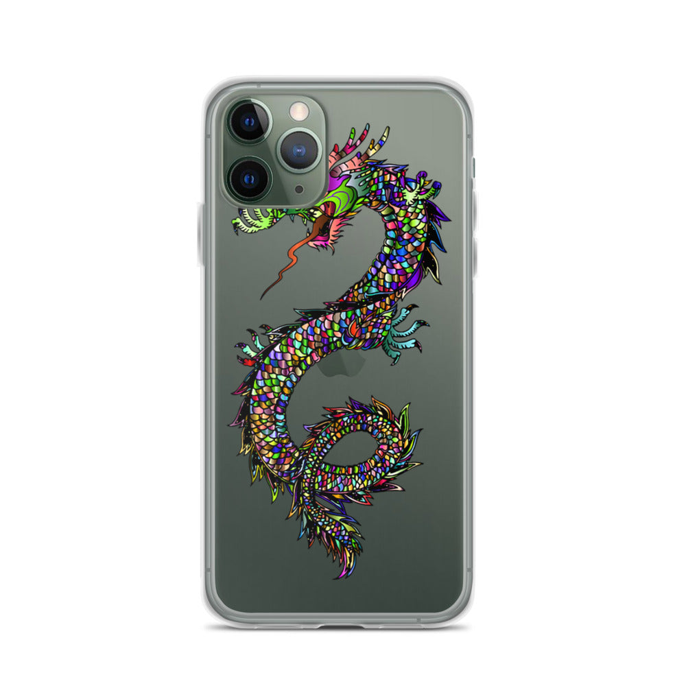 Multi Coloured Dragon iPhone Case