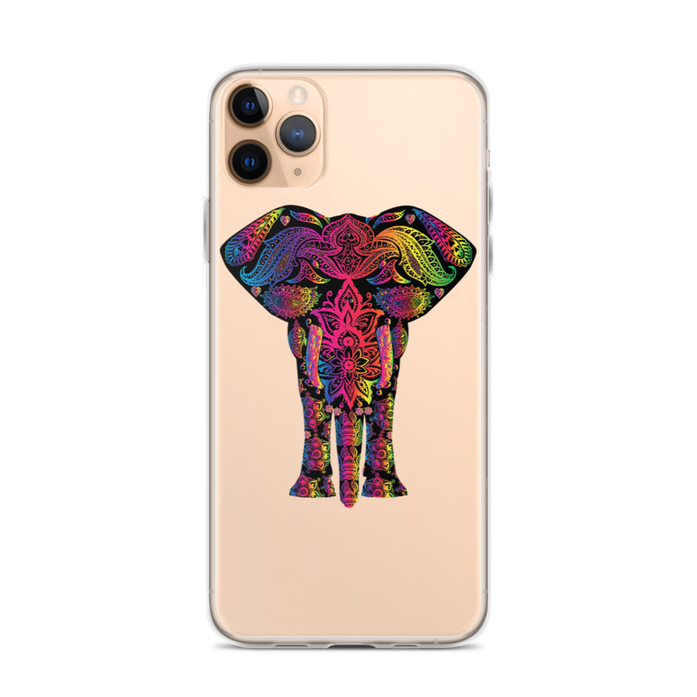 Elephant Face Colour iPhone Case