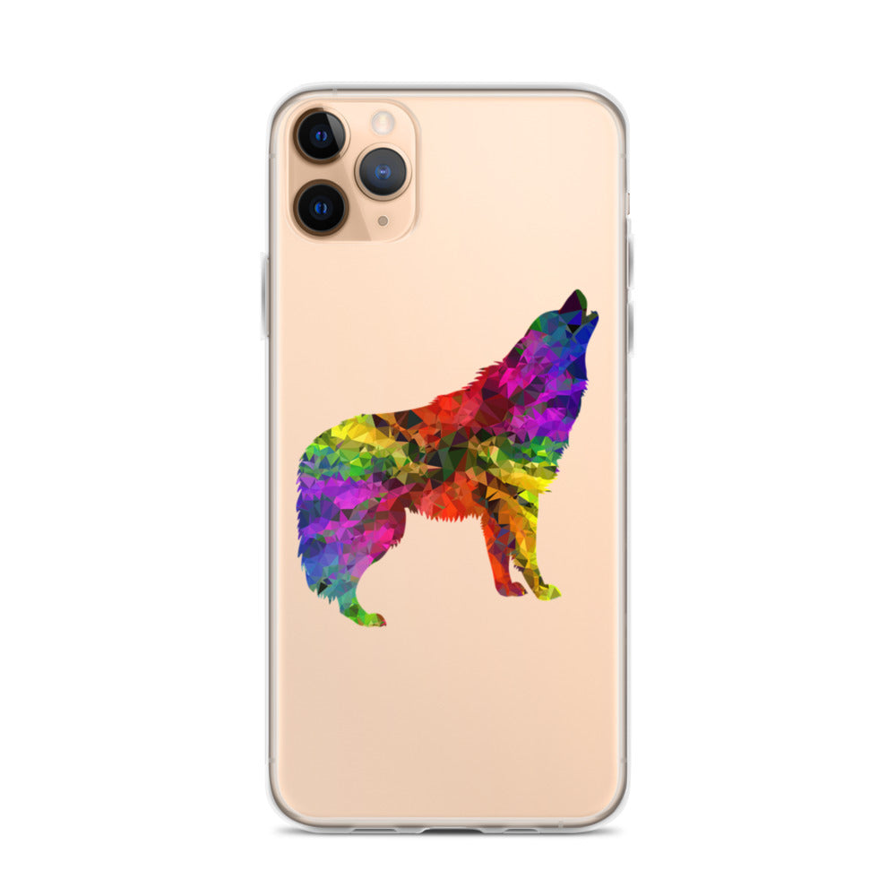 Technicolour Wolf iPhone Case