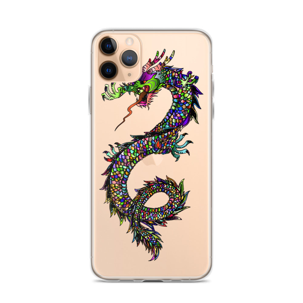 Multi Coloured Dragon iPhone Case