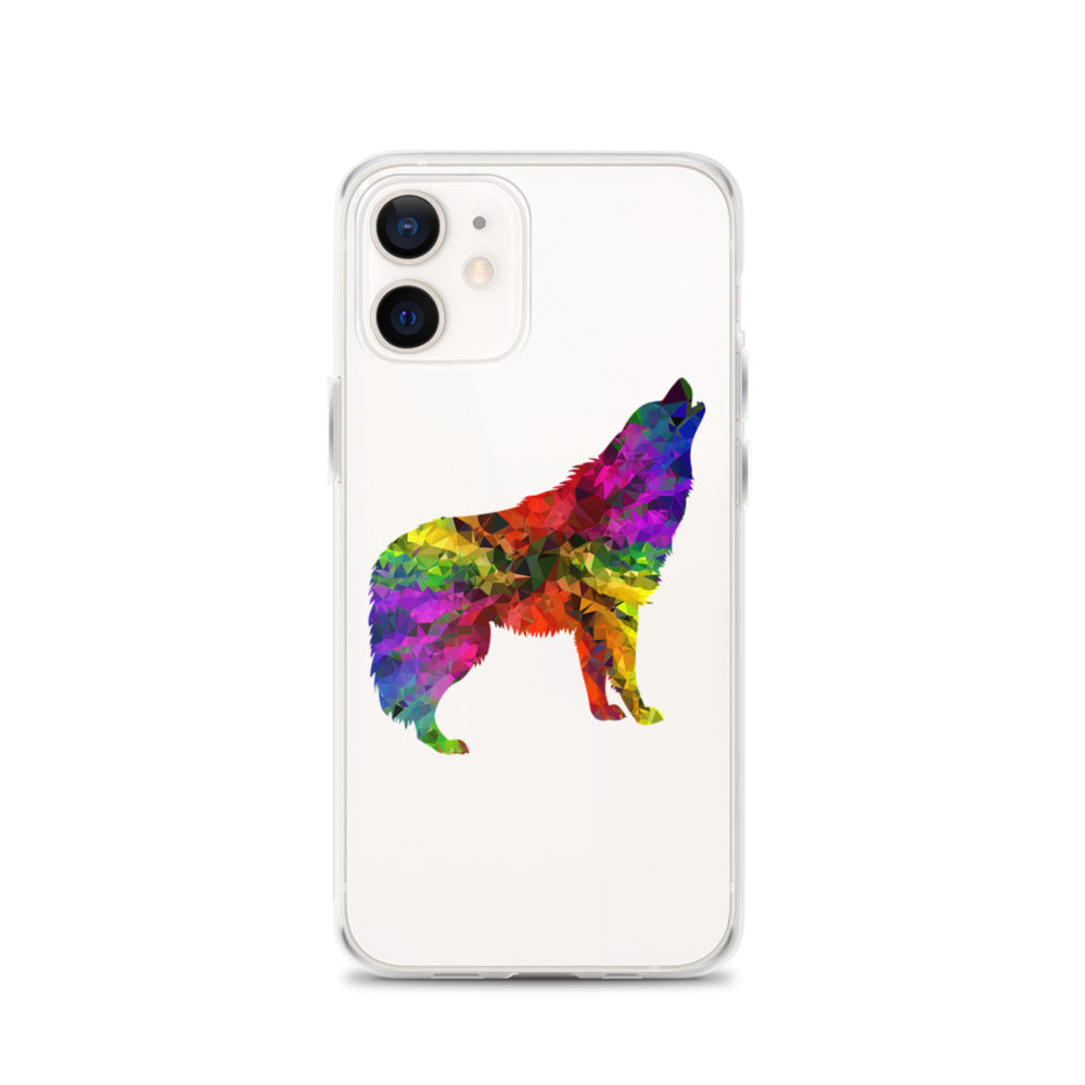 Technicolour Wolf iPhone Case