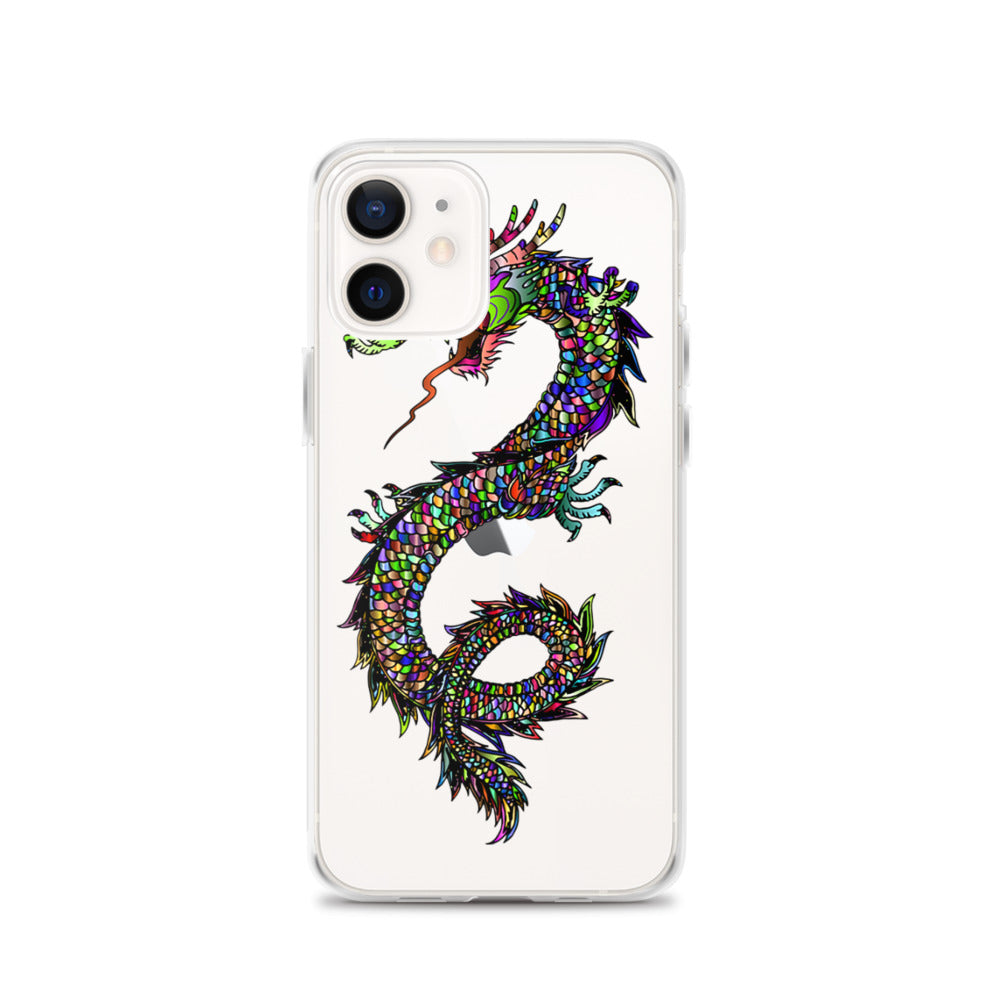 Multi Coloured Dragon iPhone Case