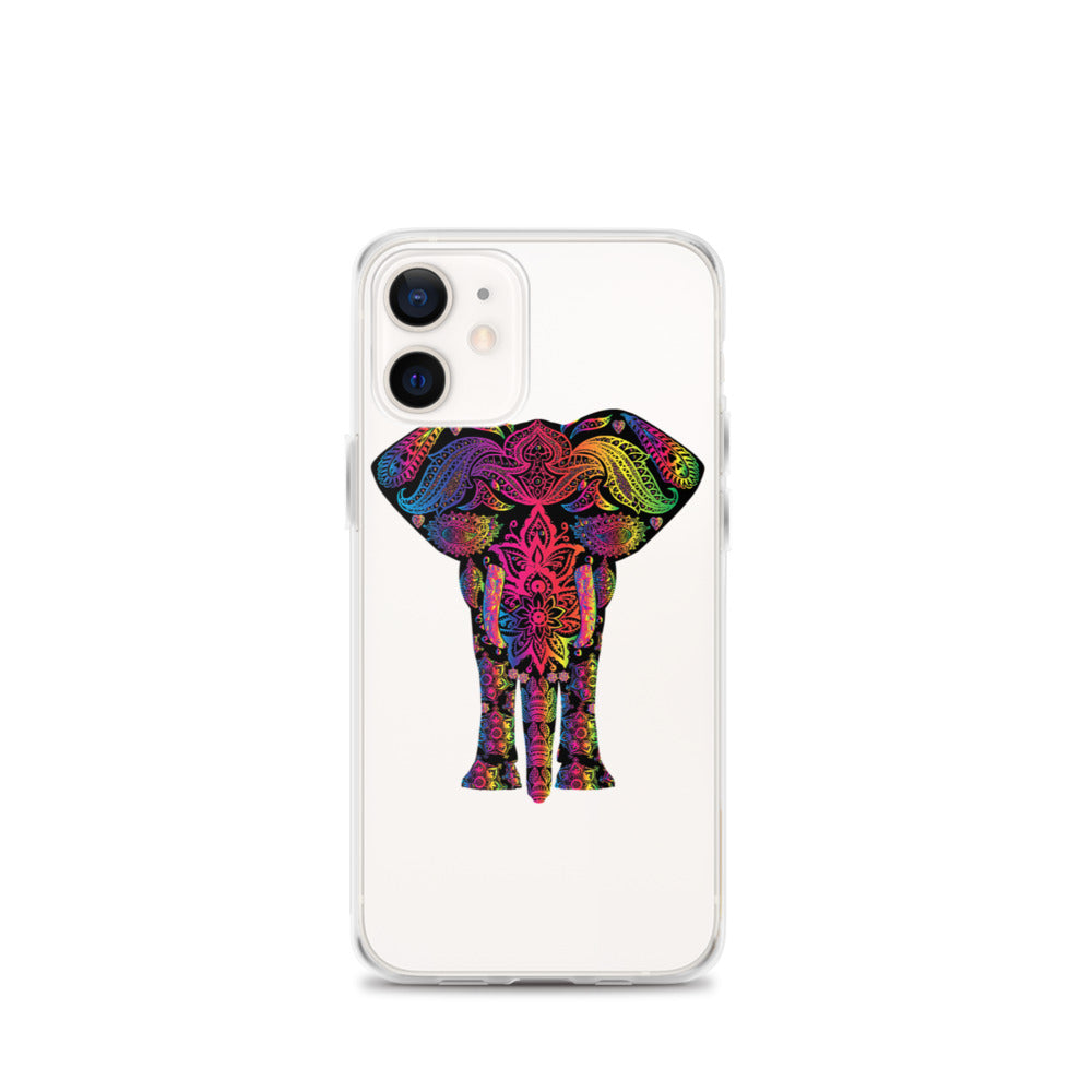 Elephant Face Colour iPhone Case