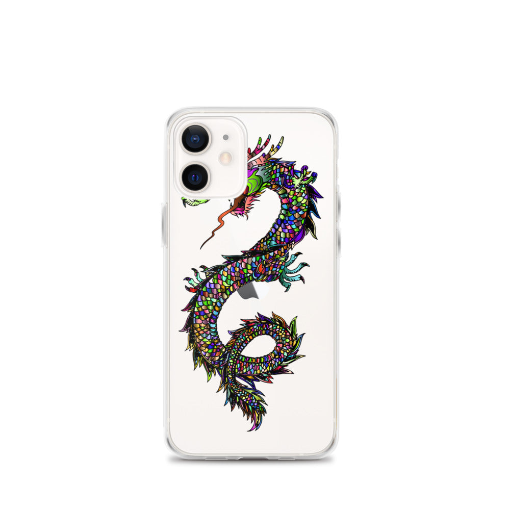 Multi Coloured Dragon iPhone Case