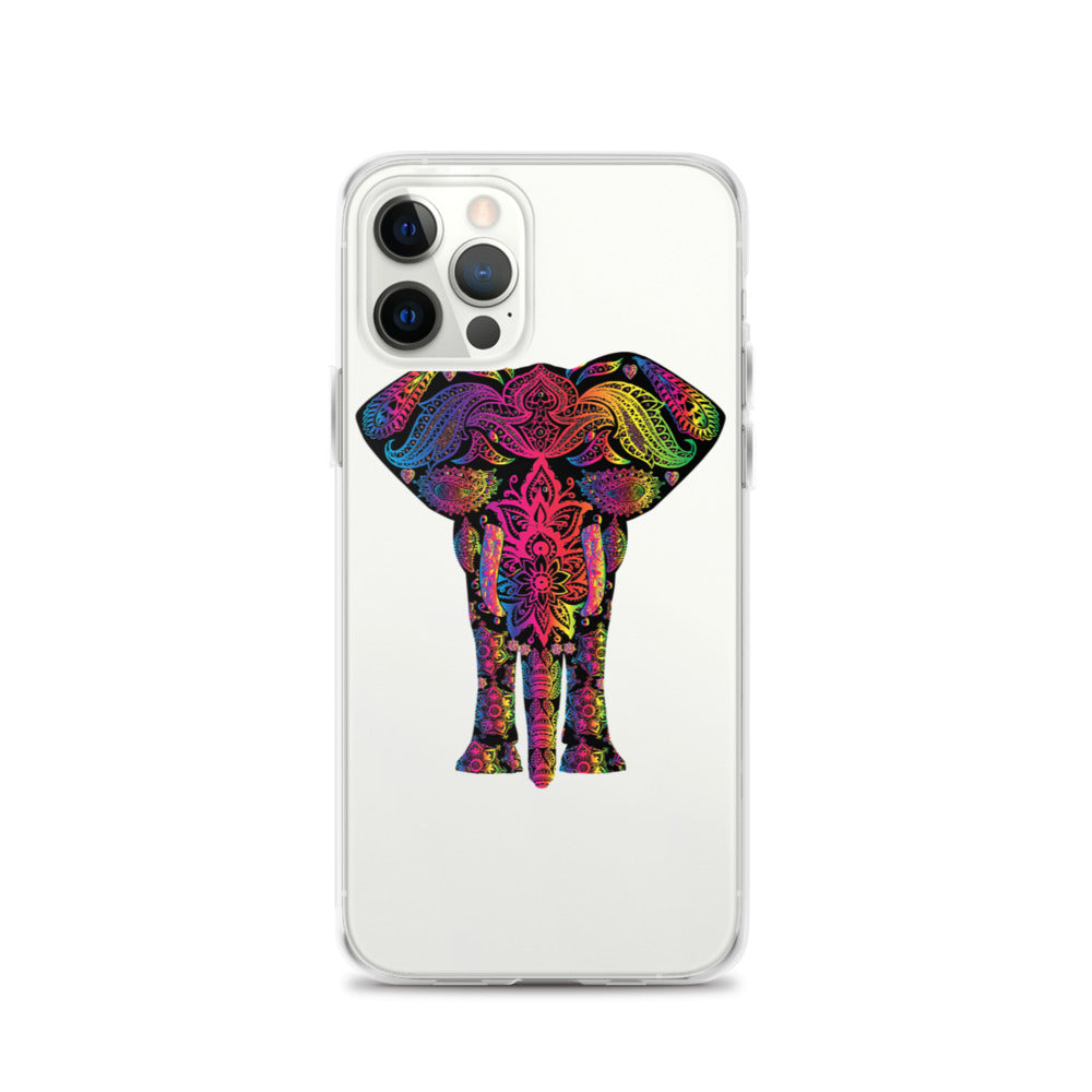 Elephant Face Colour iPhone Case