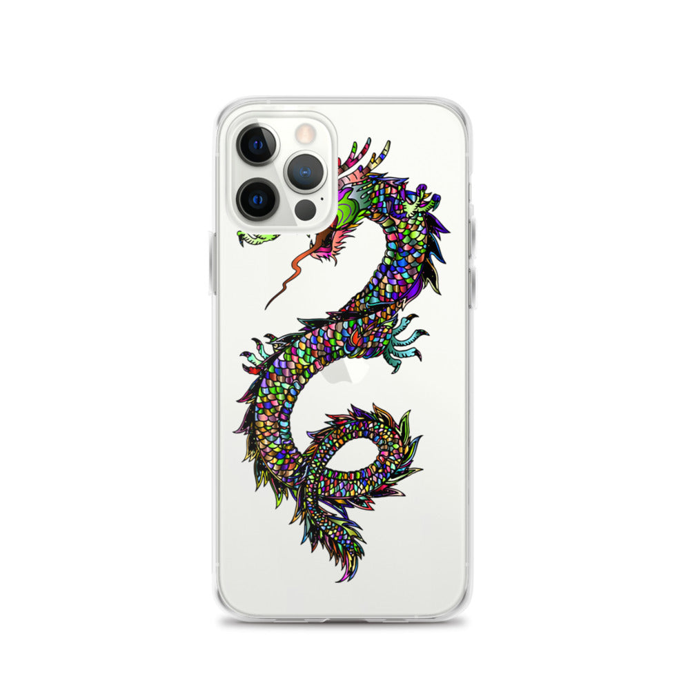 Multi Coloured Dragon iPhone Case