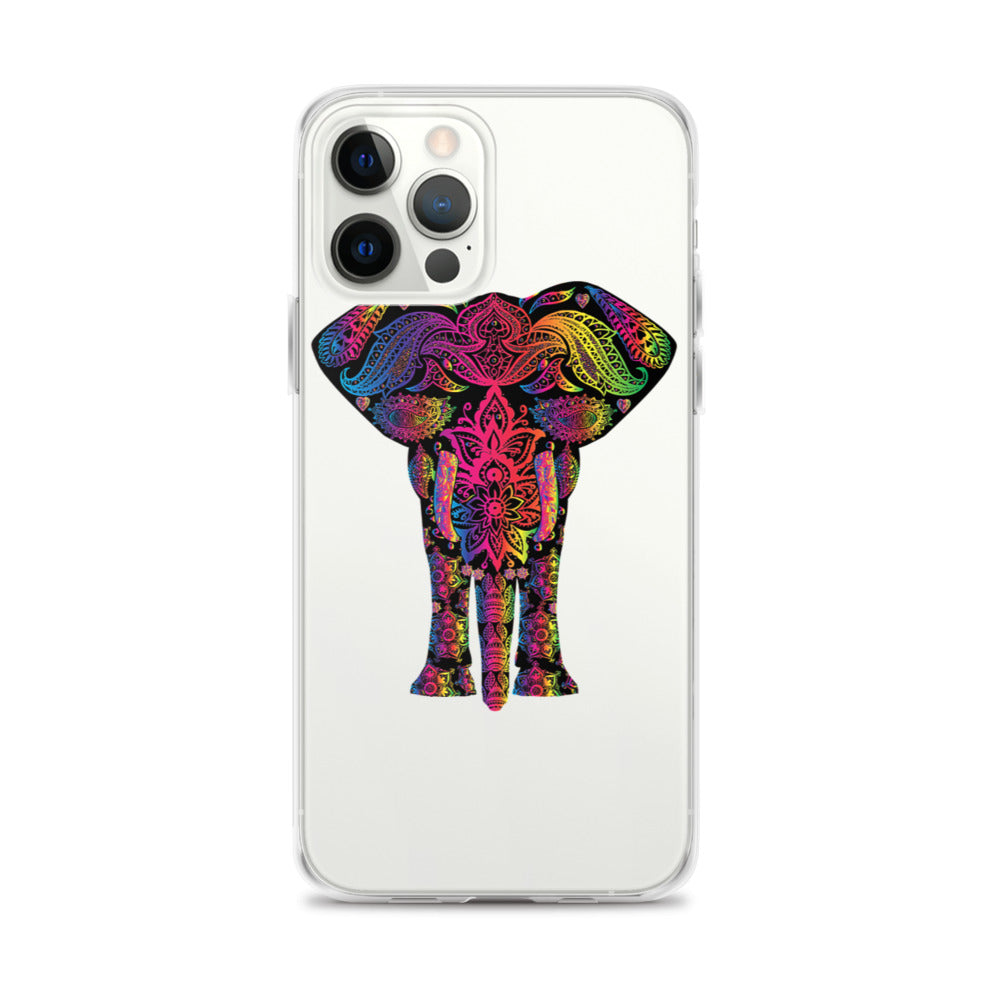 Elephant Face Colour iPhone Case