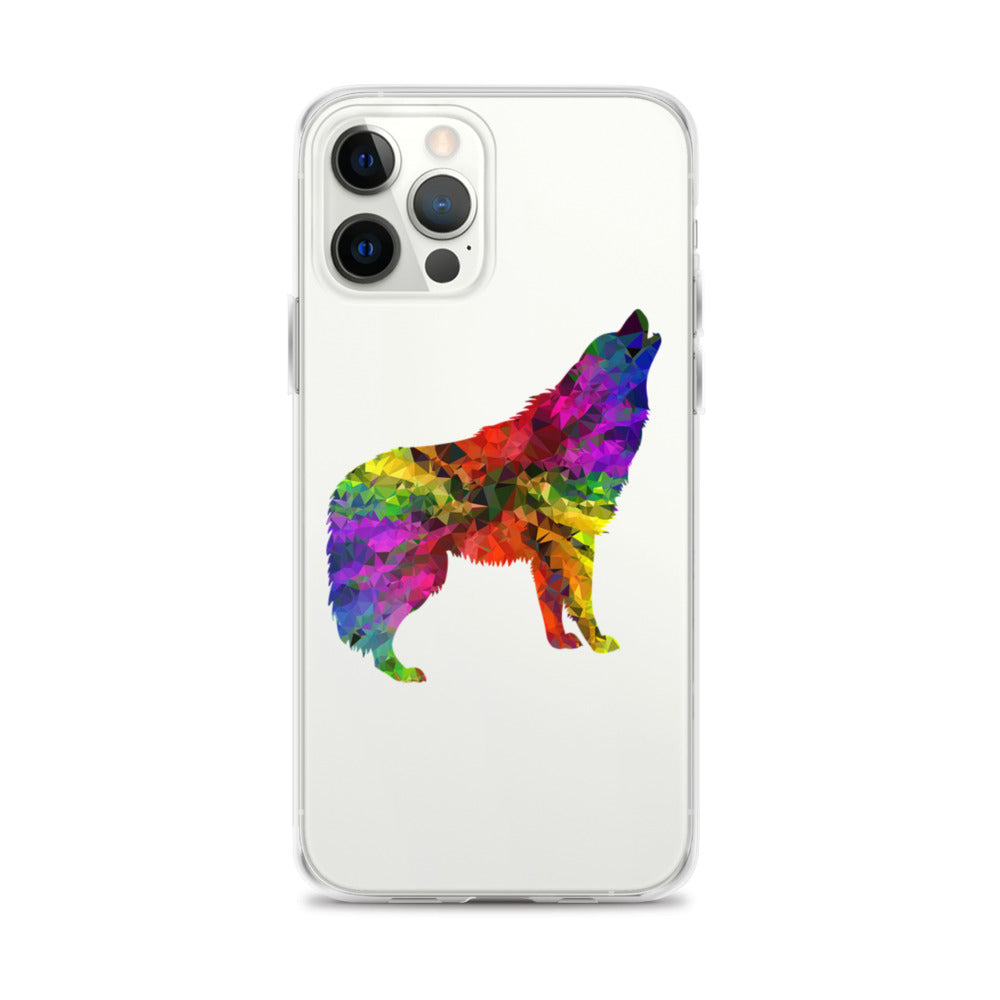 Technicolour Wolf iPhone Case