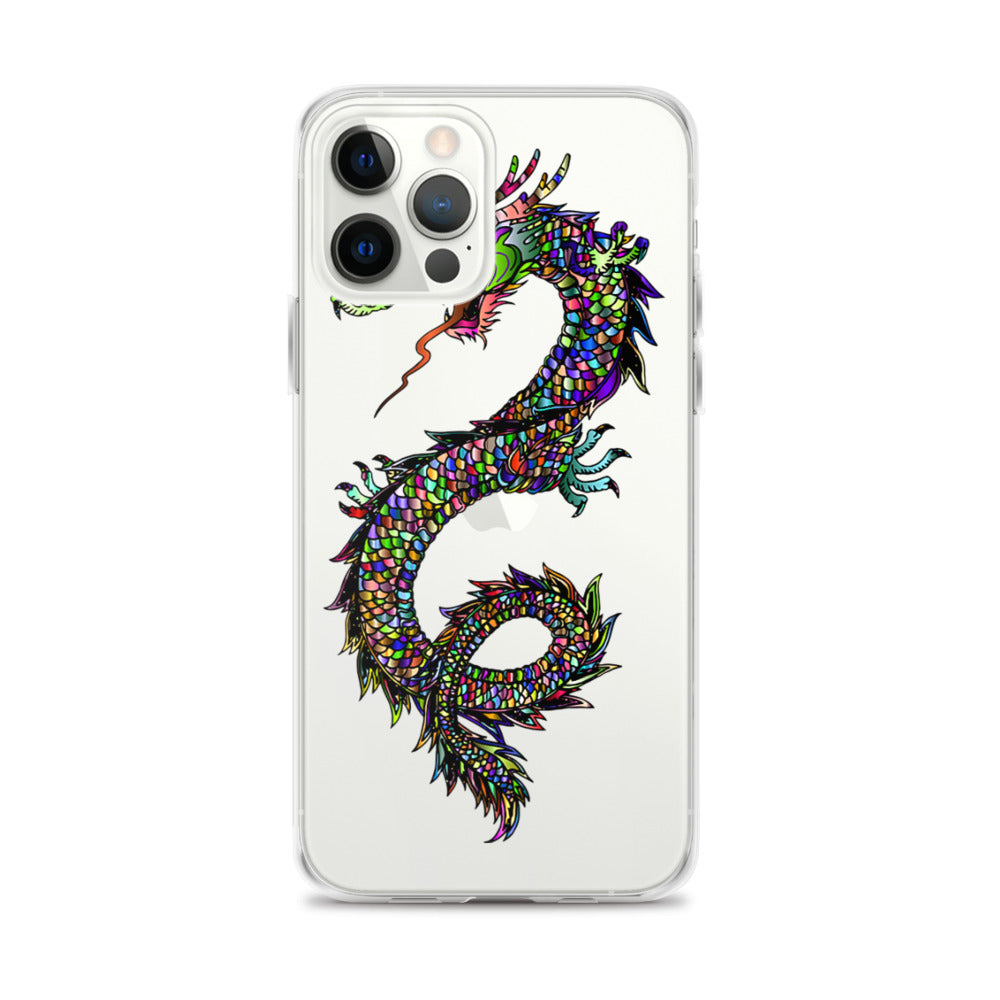 Multi Coloured Dragon iPhone Case