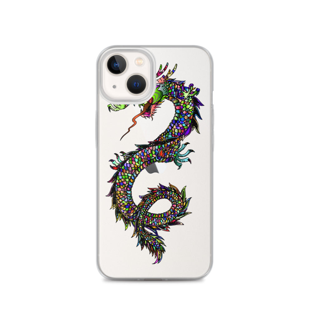 Multi Coloured Dragon iPhone Case