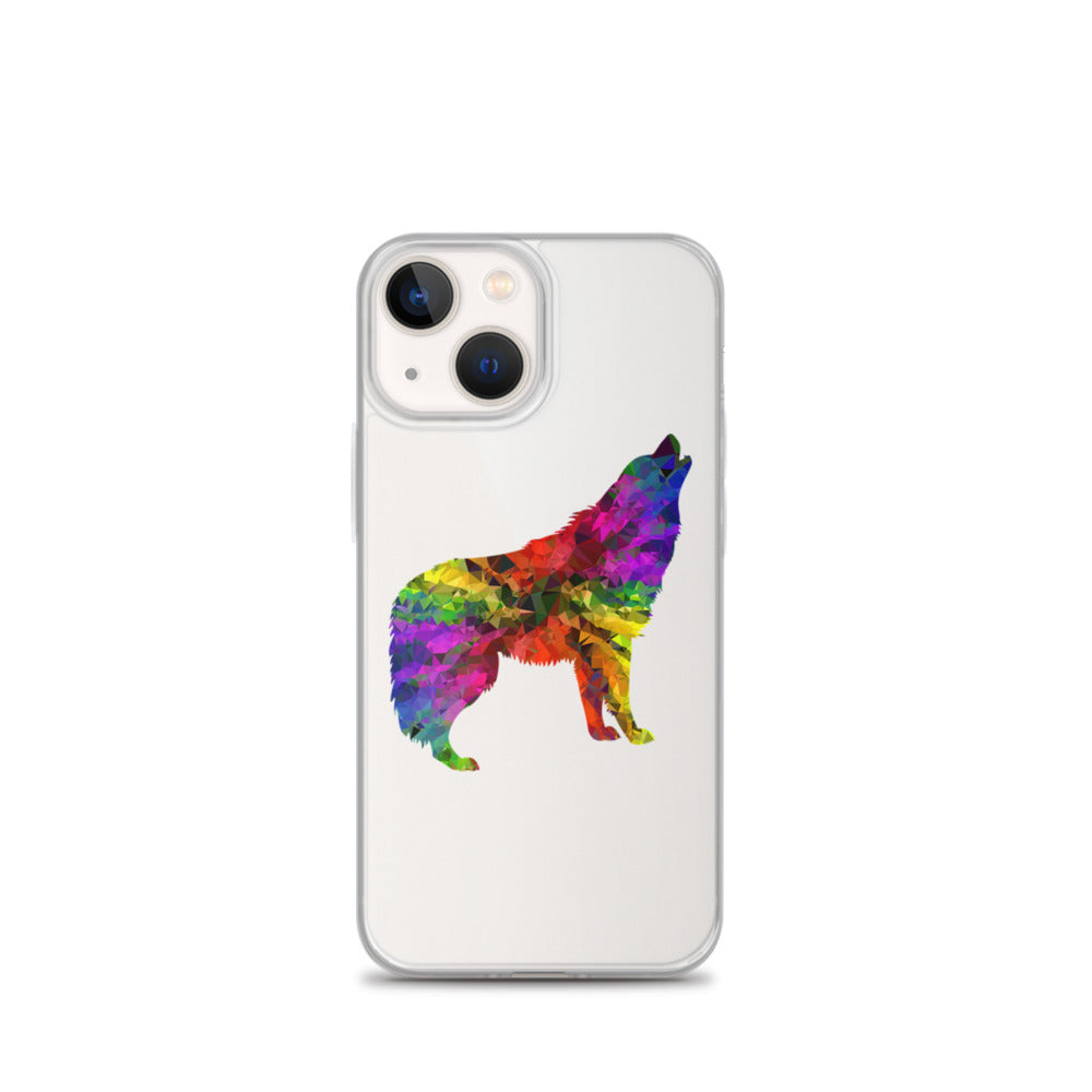 Technicolour Wolf iPhone Case