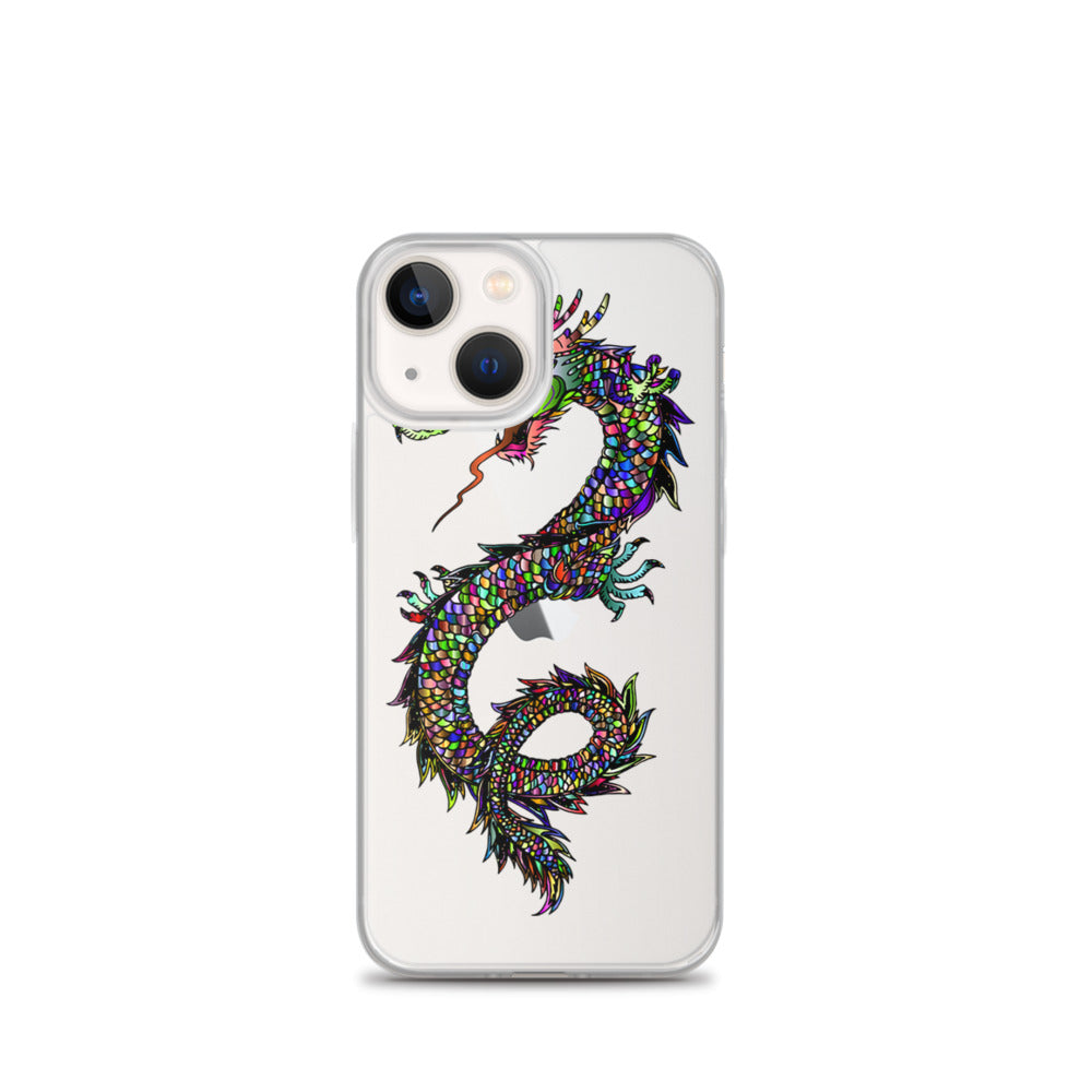 Multi Coloured Dragon iPhone Case