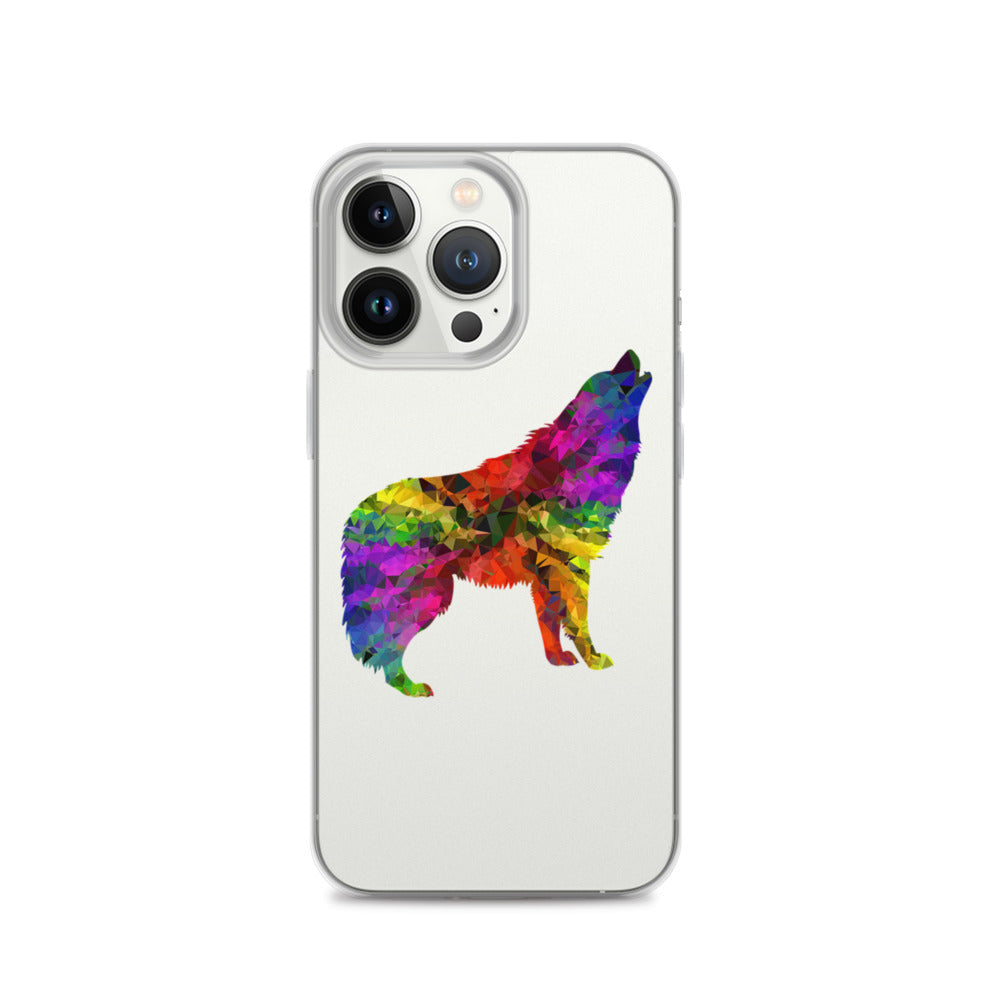 Technicolour Wolf iPhone Case