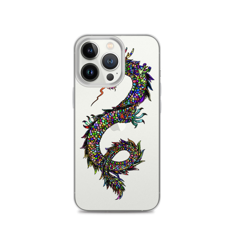 Multi Coloured Dragon iPhone Case