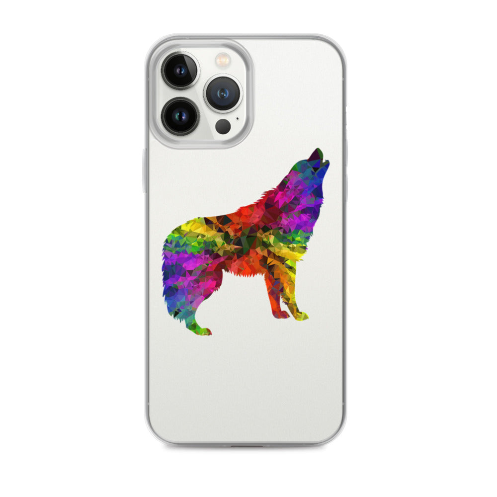 Technicolour Wolf iPhone Case